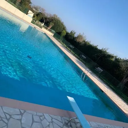 With A Panoramic View At The Floor Of A With A Pool *